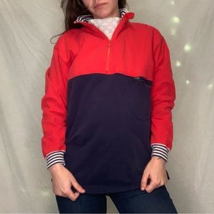 Vintage Christopher & Banks quarter zip. Color block. 100% cotton. Size medium.